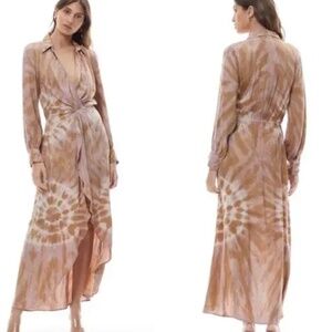 Young Fabulous and Broke tie dye wrap dress NWT
